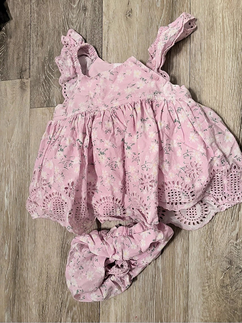 baby GAP Floral Dress & Bloomers in Pink Baby 18-24m